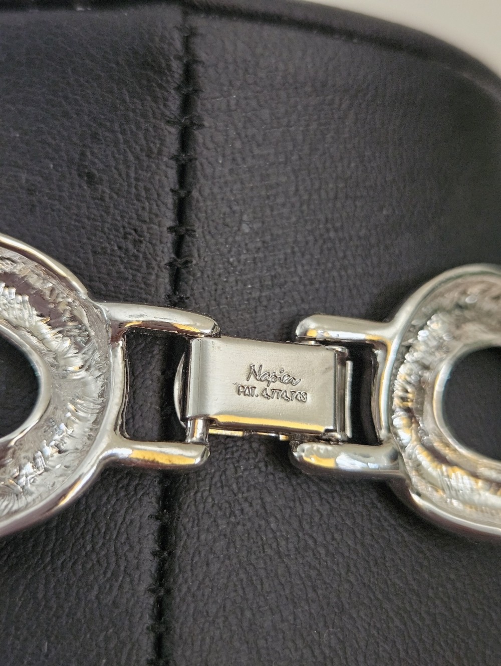 Euc Vintage Napier Silver Toned Choker Necklace - Picture 4 of 6